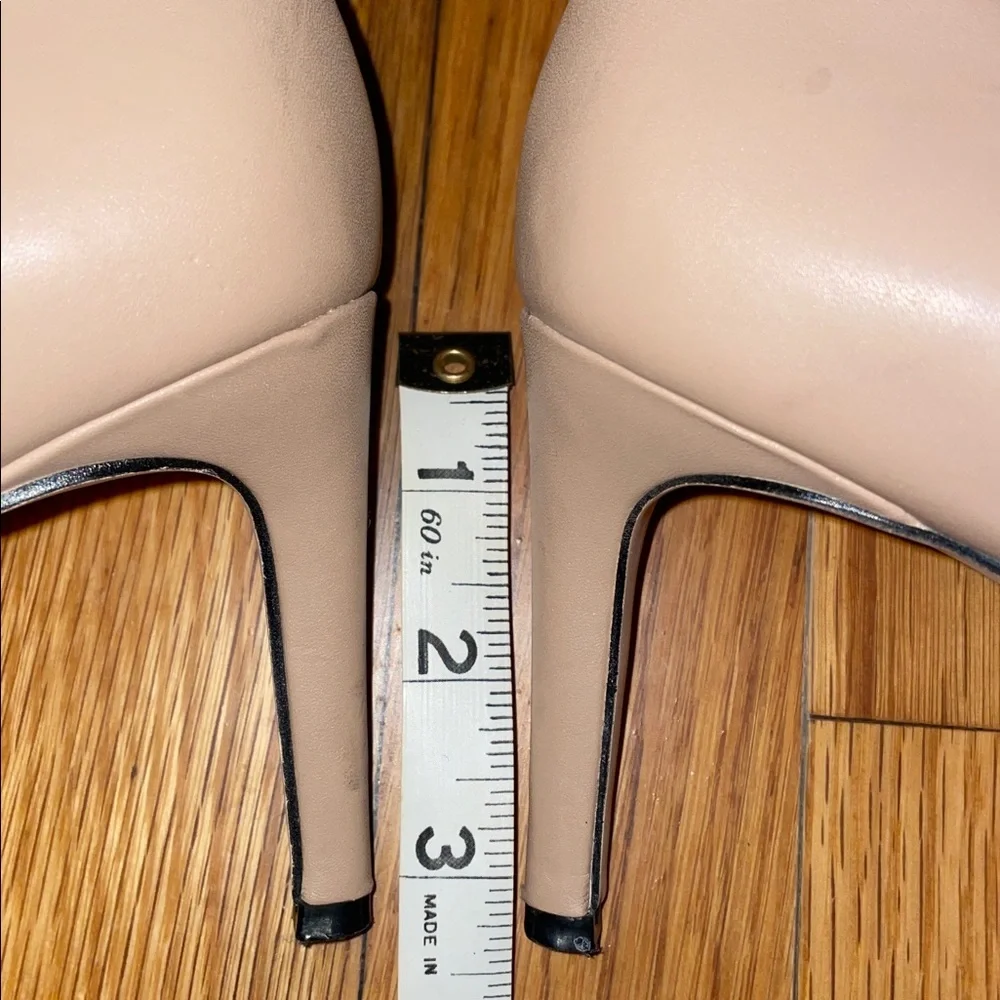 Anthropologie Calvin Klein Nude Heels. Gayle or Brady. ‎ Size 8.  Leather.